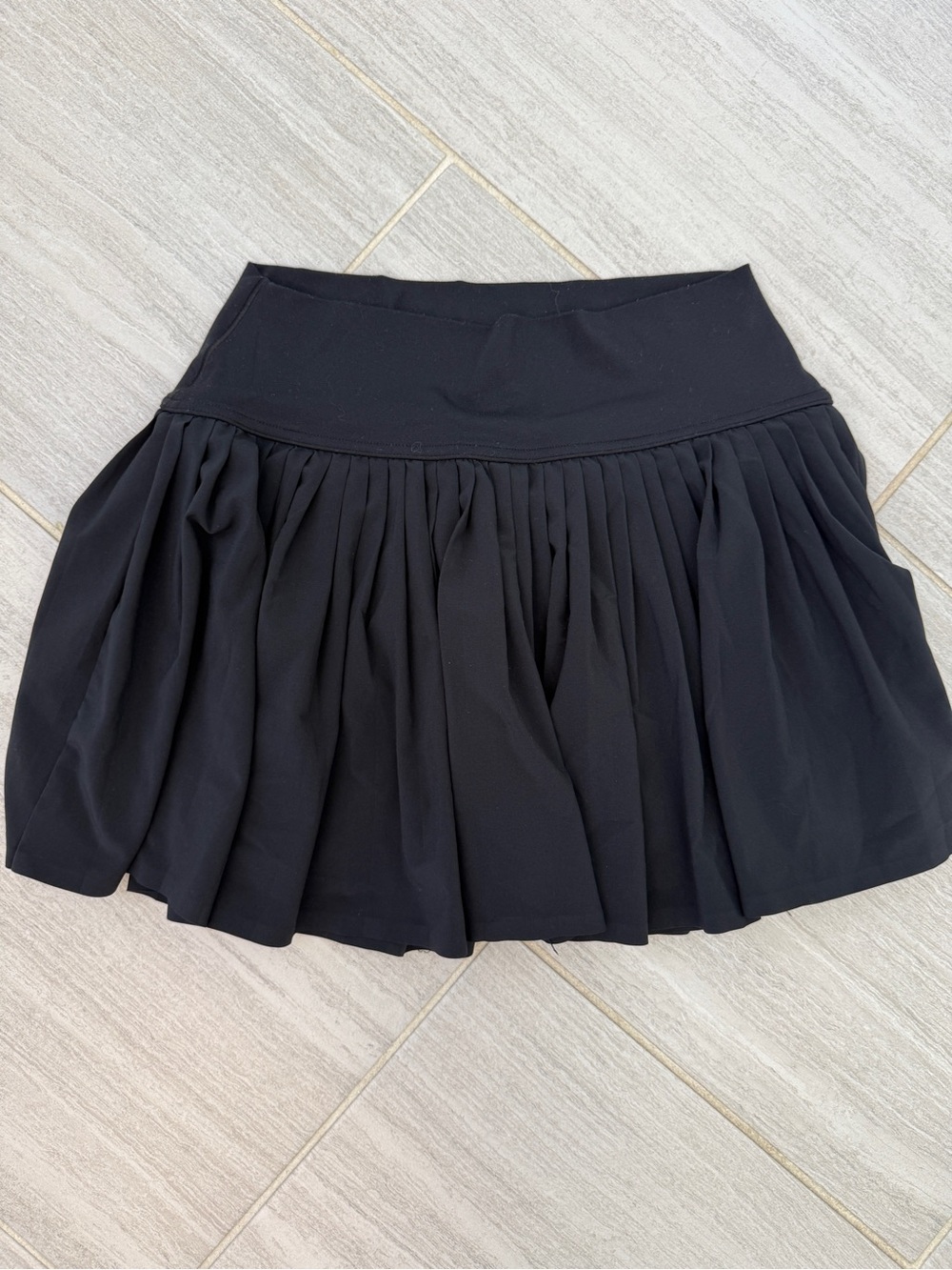 Black Pleated Mini Skort - Women